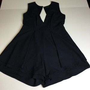 DFPRI Navy Blue Open Back Romper